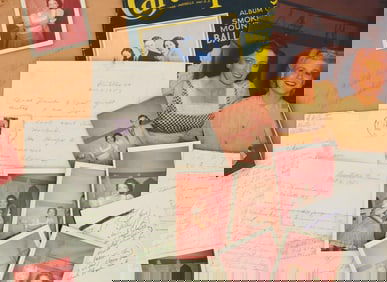 The Carter Family | A.P. and Maybelle Carter Signed Ephemera and Songbook with Exclusive Photos