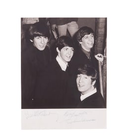 The Beatles | 1964 Band Signed "A Hard Day's Night" Photo