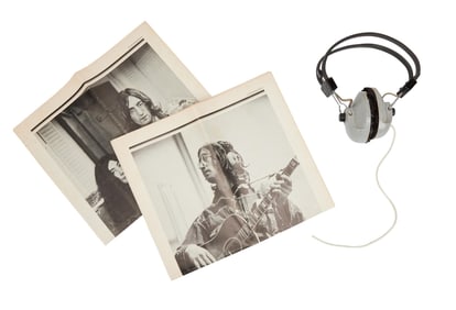 The Beatles | John Lennon Used Eagle Headphones from Abbey Road Studios
