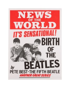 The Beatles | 1980s "Birth of the Beatles" Pete Best Poster
