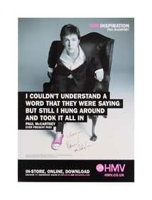 Paul McCartney | Signed 2007 "Ever Present Past" Promo Poster