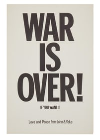 John Lennon | "War Is Over" Poster