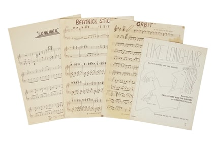 Mark Lindsay | Paul Revere & the Raiders Original 1960-1961 Lead Sheets and Sheet Music