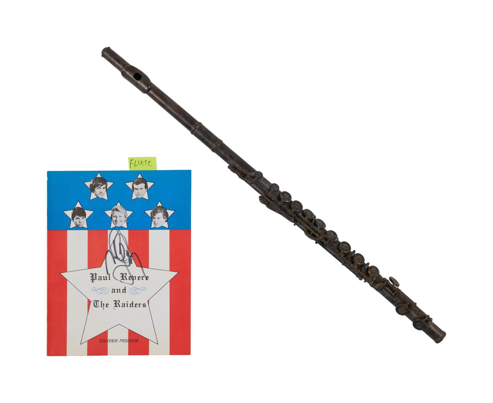 Mark Lindsay | Paul Revere & the Raiders Evette and Schaeffer Flute with Signed Program (1 of 4)