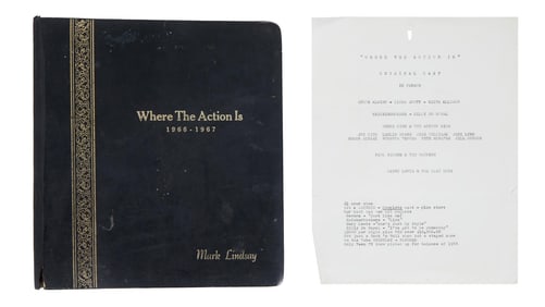 Mark Lindsay | Personalized "Where the Action Is" Photo Book, Promo Sheet, and Film Reel