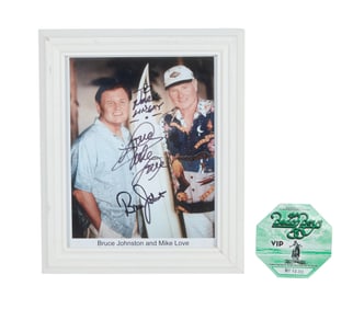 Mark Lindsay | The Beach Boys Signed Photo and Backstage Pass