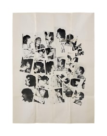 The Rolling Stones | 1977 Andy Warhol "Love You Live" New York Launch Party Promo Poster