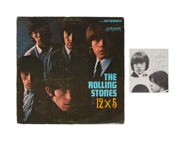 The Rolling Stones | Mick Jagger Signed "12 x 5" Record Album with Jagger and Brian Jones Signed