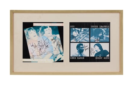 The Rolling Stones | 1982 Band and Backing Band Signed European Tour Program Pages
