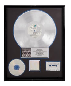 The Rolling Stones | 1989 Edward Germano "Steel Wheels" RIAA Platinum Sales Award