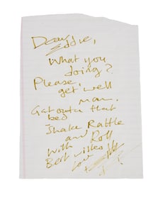 Keith Richards | 1980s Signed Handwritten Letter to Eddie Germano