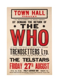 The Who | 1965 Torquay Town Hall Concert Poster