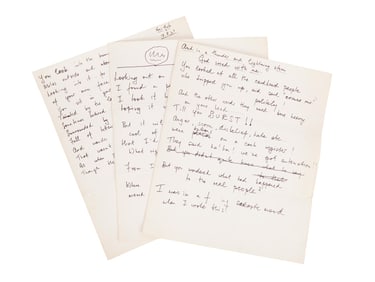 The Spencer Davis Group | Spencer Davis "Stop Me, I'm Falling" Handwritten Lyrics