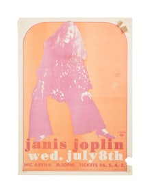 Janis Joplin | 1970 Honolulu International Centre Arena "Sunbum" Concert Poster