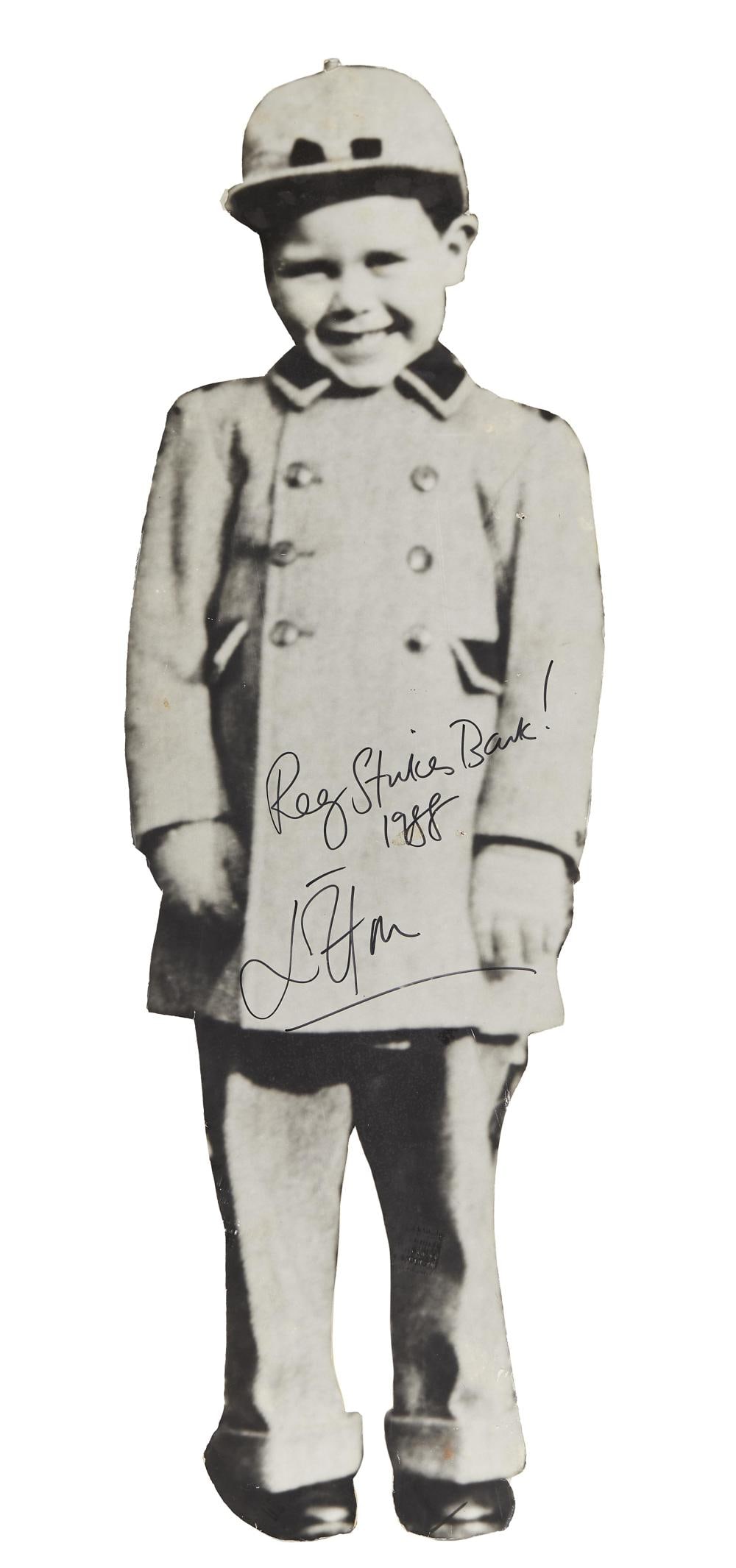 Elton John | 1988 Signed Childhood Cardboard Cut Out (1 of 5)