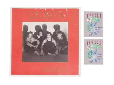 Queen | 1984 Band Signed "Works!" European Tour Program with Backstage Passes