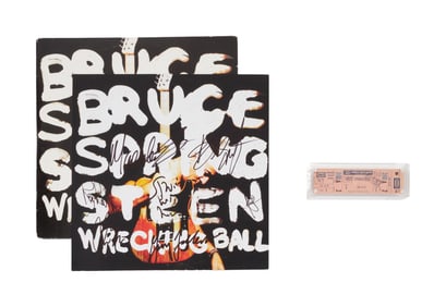 Bruce Springsteen | Signed "Wrecking Ball" Album Insert with Madison Square Garden Concert Tickets