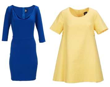 Bette Midler | "It's The Girls" Worn Blue Dress and Yellow Mini Dress