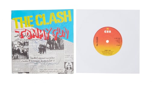 The Clash | Band Signed "Tommy Gun / 1 - 2 Crush on You" Record Single (UK)