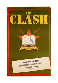 The Clash | 1982 Civic Auditorium San Francisco Concert Poster