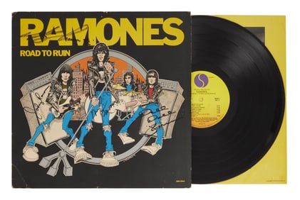 The Ramones | Band Signed "Road to Ruin" Record Album