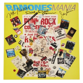 The Ramones | Band Signed "Ramones Mania" Promo Flat