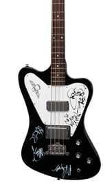 The All-American Rejects | Gibson Non-Reverse Thunderbird Ebony with Signed Set List From