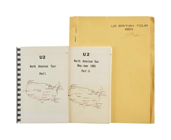 Adam Clayton | 1983 U2 "War" Tour Itineraries (3)