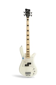 Adam Clayton | Stage Played "Red Hill Mining Town" 2014 Warwick Streamer CV, White Pearl