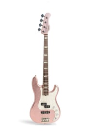Adam Clayton | 2010 Sadowsky P Style Bass, Pink Sparkle