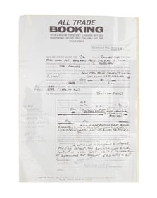 The Smiths | 1984 Morrissey Signed Brighton Polytechnic Contract