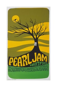 Pearl Jam | 1998 Artist Signed Original Ames Bros Meadows Music Theater Concert Poster