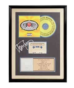 Tommy Lee | Signed RIAA "Gold" Sales Award for "Methods of Mayhem" by Methods of Mayhem