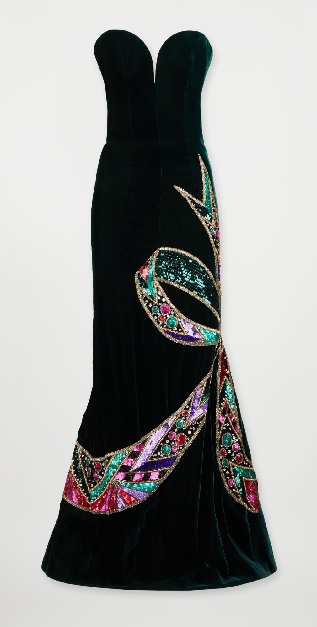 Bob Mackie | Fall 1992 Velvet Evening Gown