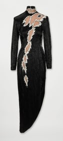 Bob Mackie | 1986 Runway Black Evening Dress