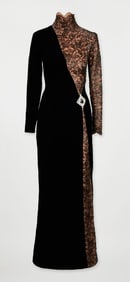 Bob Mackie | Fall 1991 Cole Porter Collection Black Velvet Evening Gown