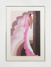 Diana Ross | Original Signed Bob Mackie Painting, Circa 1977