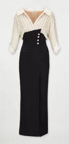 Bob Mackie | 1988 Spring Black and White Evening Gown