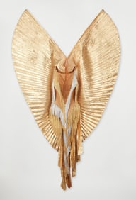 Tina Turner | 1977 Bob Mackie Caesar's Palace Performance Worn Winged, Chain, Fringe Bodysuit (With