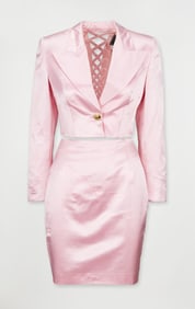 Gianni Versace Versus | Circa 1990s Pink Skirt Suit