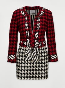 Moschino | 1990 Cheap & Chic Houndstooth Suit