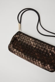 Bottega Veneta | Vintage Bronze Intrecciato Leather Shoulder Bag