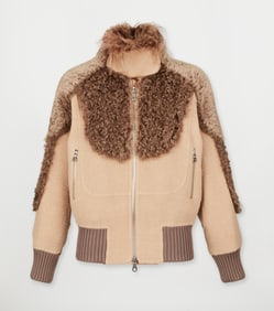 Marc Jacobs | 2014 Beige Bomber-Style Runway Jacket
