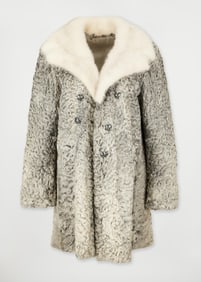 Schiaparelli | Persian Lamb, Mink Collar Coat