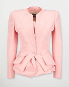 Zac Posen | Pink Silk Taffeta Jacket and Bustier