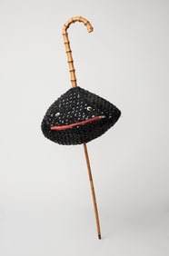 Elsa Schiaparelli | 1950s Novelty Blowfish Cane Purse (With Photo)