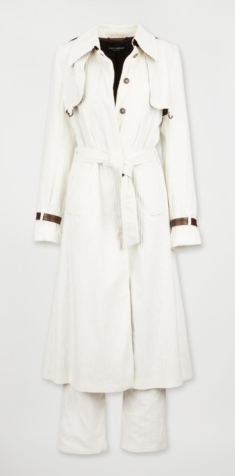 Dolce&Gabbana | Fall 2002 Runway Corduroy Runway Trench Ensemble (1 of 8)