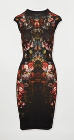 Alexander McQueen | Kaleidoscope Floral Patterned Knit Dress