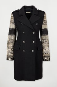 Dries Van Noten | Embroidered Doubled Breasted Wool Coat, Circa 2010