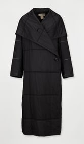 Issey Miyake | Black Mid-Length Puffer Coat